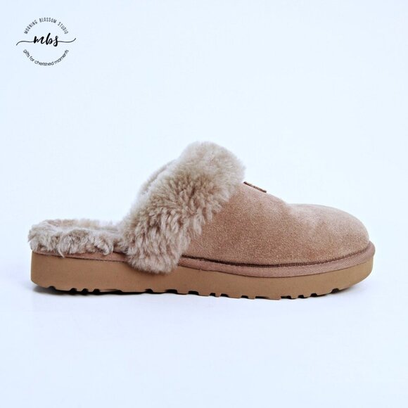 UGG Coquette Suede Slippers Tan Women 6 - Picture 6 of 14